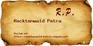 Recktenwald Petra névjegykártya
